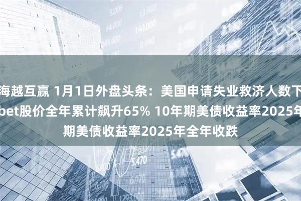 海越互赢 1月1日外盘头条：美国申请失业救济人数下滑 Alphabet股价全年累计飙升65% 10年期美债收益率2025年全年收跌