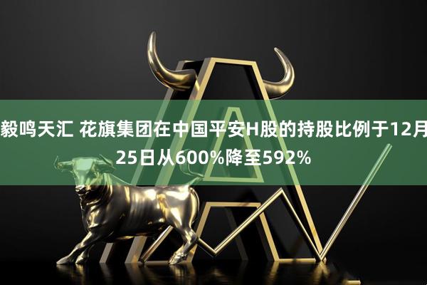 毅鸣天汇 花旗集团在中国平安H股的持股比例于12月25日从600%降至592%